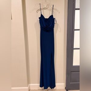 Windsor Thin Strap Navy Dress